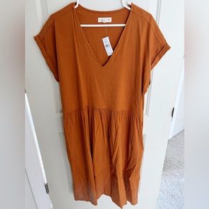 Loft midi linen dress